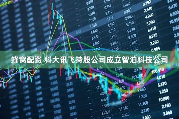 蜂窝配资 科大讯飞持股公司成立智泊科技公司